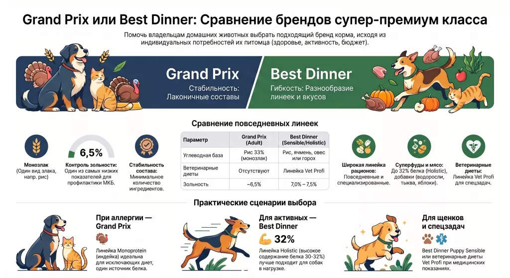 Grand Prix или Best Dinner для щенка — что выбрать