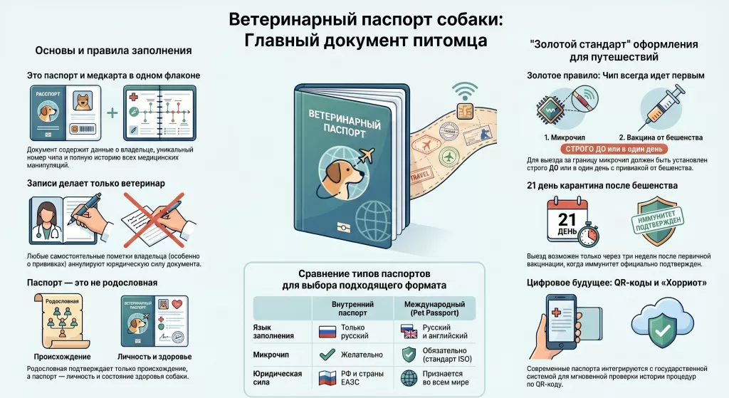 Ответ на вопрос ветеринарный паспорт для собаки что это и как его оформить