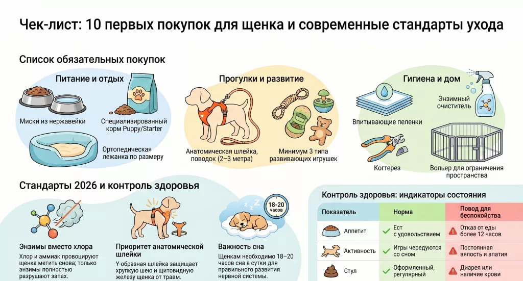 Все что нужно знать что купить для щенка в первую очередь список из 8 покупок