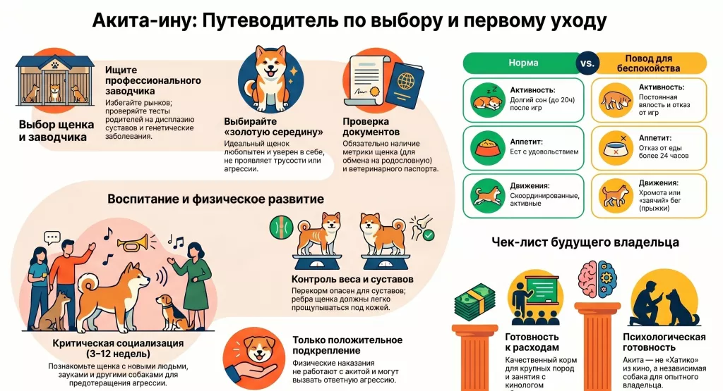 Как выбрать щенка Акита-ину (Акита)