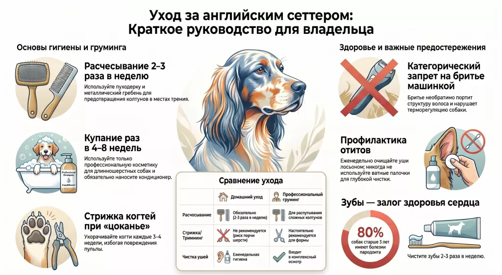Уход Английский сеттер